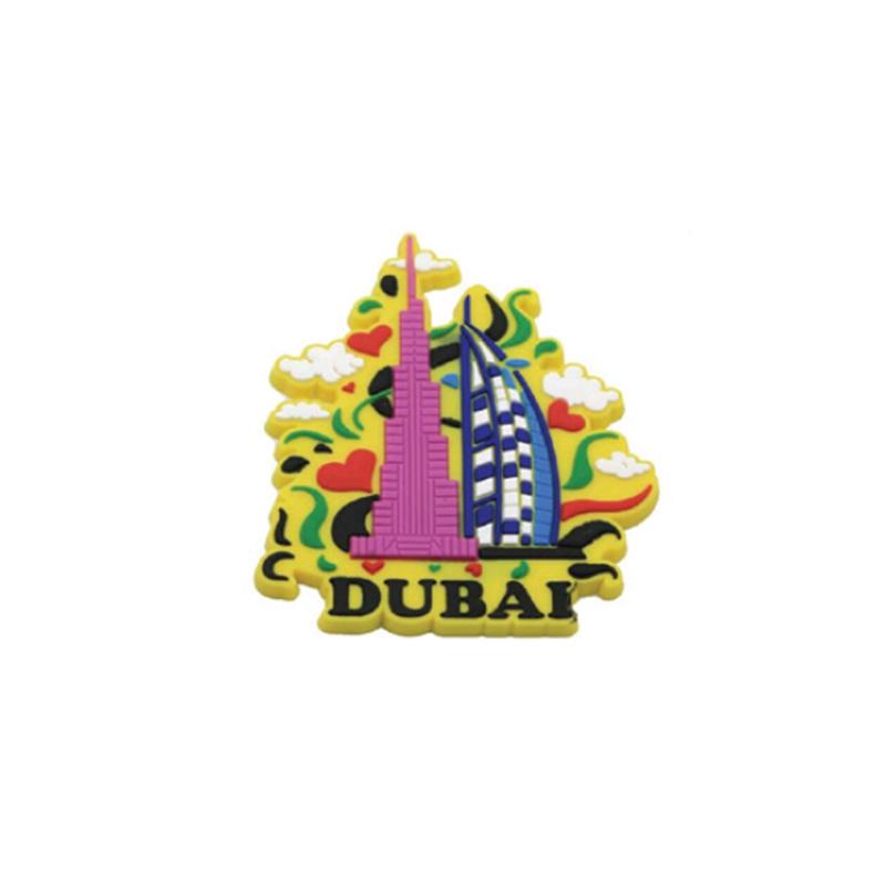 Vibrant Dubai Skyline Magnet